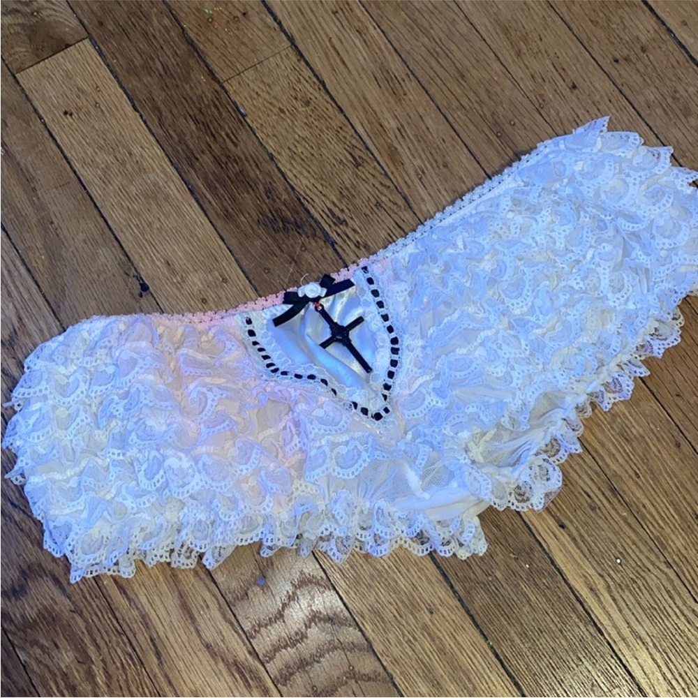 Halloween Bloody Panties CLEAN COSTUME stage blood stained ruffle panties